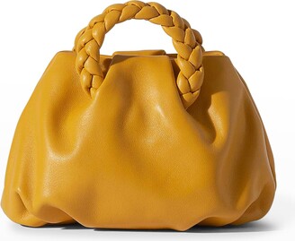 Hereu Bombon Braided Leather Top-Handle Bag