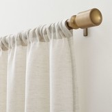 Thumbnail for your product : Crate & Barrel Barnes Antiqued Brass .75"dia.x48"88" Curtain Rod Set