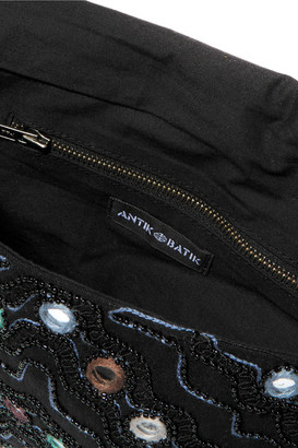 Antik Batik Embellished Cotton-Canvas Shoulder Bag