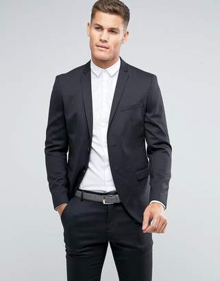 Selected Slim Suit Jacket In Dark Gray