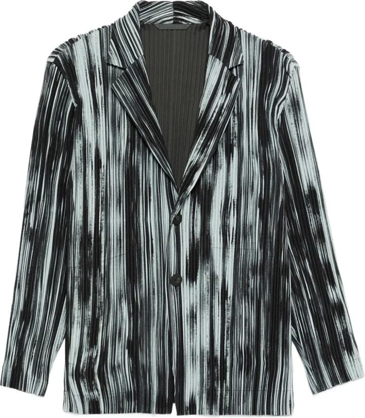 Homme Plissé Issey Miyake Striped Blazer