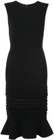 Thumbnail for your product : Oscar de la Renta embroidered trim fitted dress