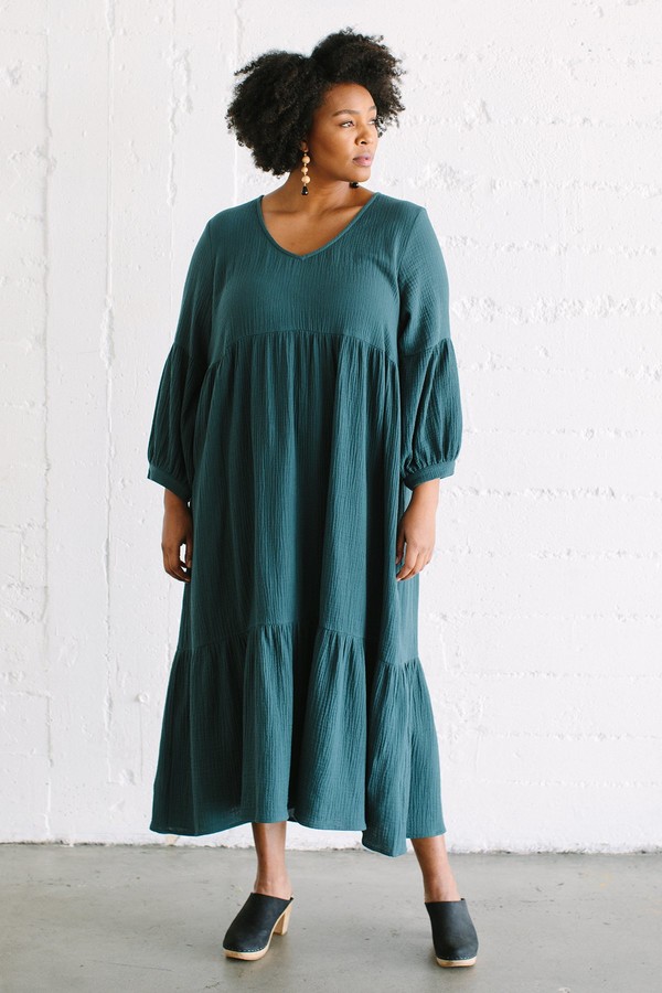 plus size gauze dress
