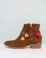 Thumbnail for your product : ASOS ANTIGUA Suede Festival Boots