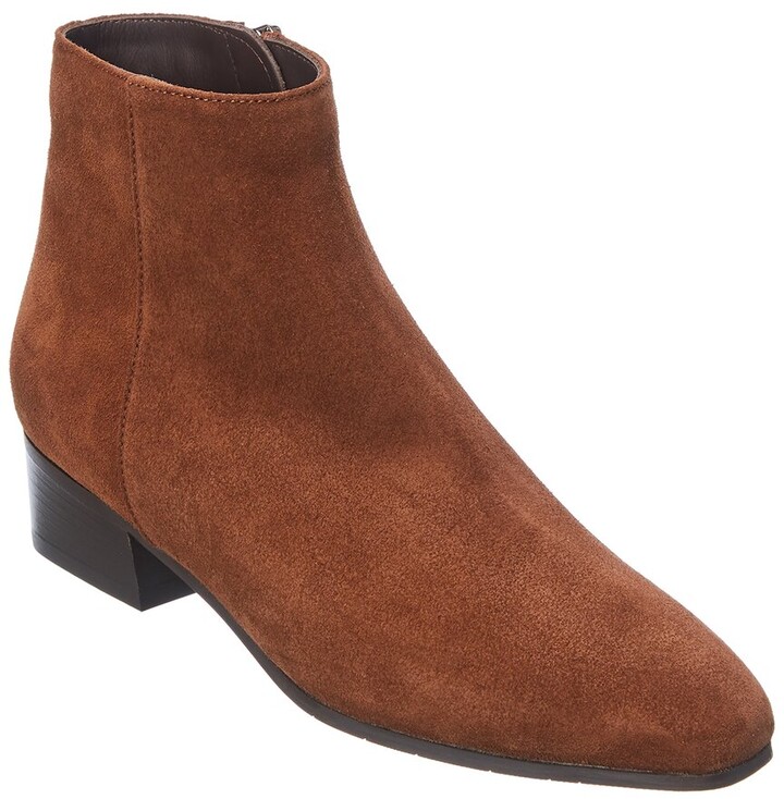aquatalia brown suede boots