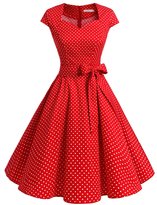 Thumbnail for your product : Dressystar CDS1955 Women Vintage 1950s Swing Cap Sleeevs Prom Dresses V Neck S