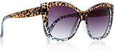 Thumbnail for your product : Le Specs Hatter leopard-print cat eye acetate sunglasses
