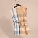 Thumbnail for your product : Burberry Check Cotton Playsuit