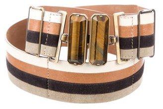 Fendi Multicolor Striped Waist Belt