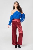 Thumbnail for your product : NA-KD A-Neck Frill Sleeve Blouse