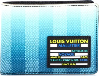 Louis Vuitton, Bags, Louis Vuitton Slender Wallet Limited Edition Damier  Graphite Pixel Black Blue