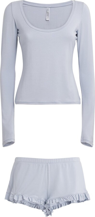 SKIMS Modal-Blend Long-Sleeve Pyjama Set