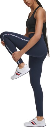 Tommy Hilfiger Women's High-Rise Logo-Side-Tape Leggings - ShopStyle