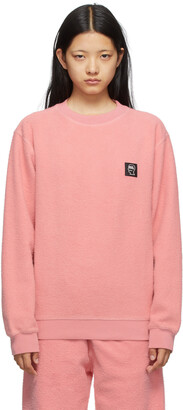 Brain Dead Pink Reverse Fleece Sweatshirt