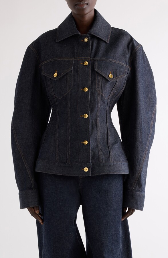 Givenchy Cocoon Waisted Denim Jacket