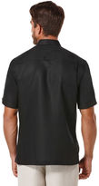 Thumbnail for your product : Cubavera Short Sleeve Tuck Front Shirt with Contrast Inserts and Pickstitch