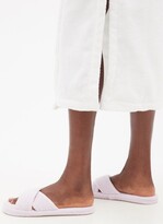 Thumbnail for your product : Skin Kyoto Crossover-strap Organic-cotton Terry Slides