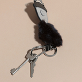 Thumbnail for your product : Burberry Leather Guard Hat Key Ring