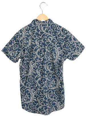 Versace Boys' Printed Button-Up Shirt w/ Tags