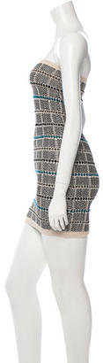 Etro Strapless Knit Mini Dress