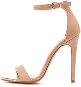Thumbnail for your product : Charlotte Russe Gold-Tipped Two-Piece Dress Sandals
