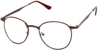 Caixia Unisex JTS3089 Super-thin Metal Frame Classic Round 50mm Eyeglasses Black