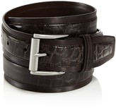 Thumbnail for your product : John Varvatos Croc Embossed Leather Belt