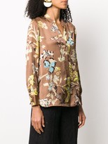 Thumbnail for your product : Seventy Long Sleeve Floral Print Shirt