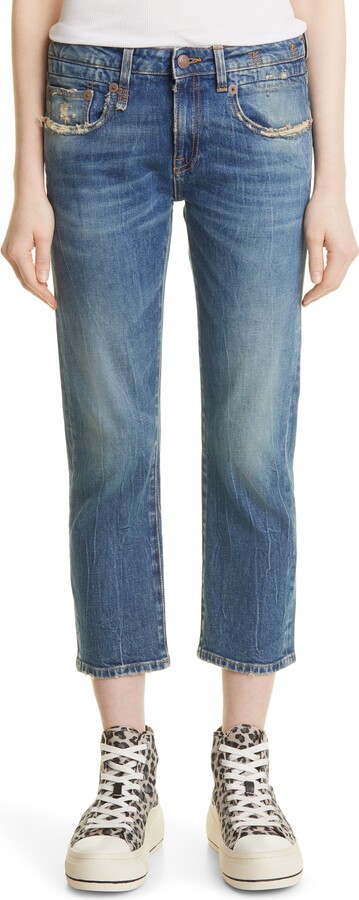 R 13 Straight Leg Boy Jeans