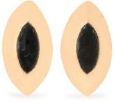 Thumbnail for your product : Balmain Hammered Gold-Tone Resin Earrings