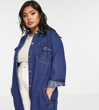 womens denim shacket