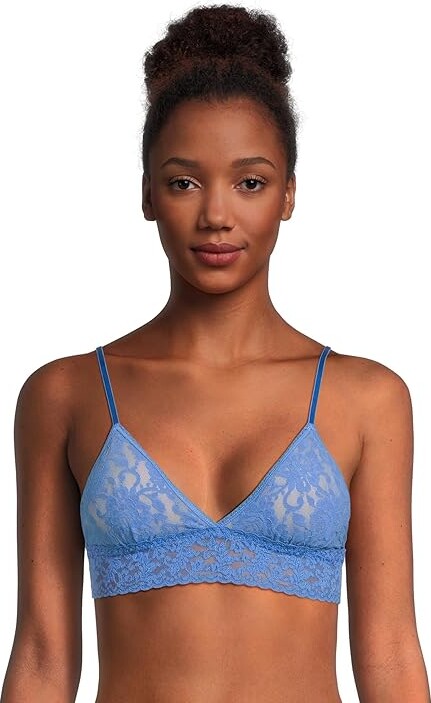 Hanky Panky Signature Lace Padded Triangle Bralette Women's Bra Take the Plunge : XS, Lace/Nylon/Spandex