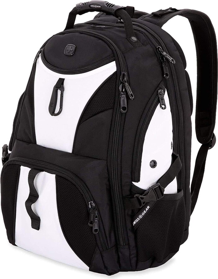 Swiss Gear Swissgear 1900 Scansmart Backpk Blk/White Up To 17in Laptop Tsa