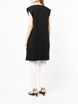 Thumbnail for your product : Jil Sander High-Low Cap-Sleeve Top