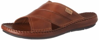 Pikolinos Leather Flat Sandals Cadiz M6K