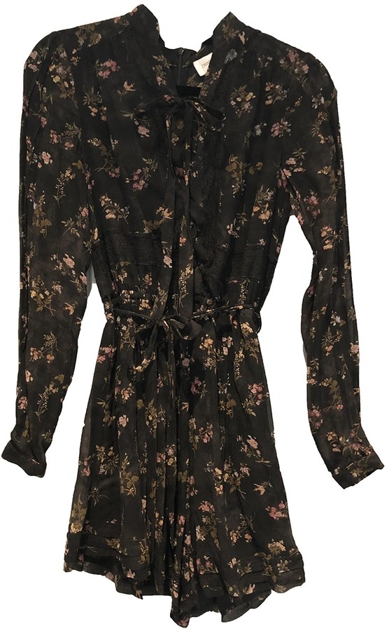black viscose jumpsuit
