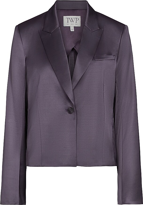 One-shoulder ribbon shaggy tops