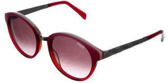 Emilio Pucci Gradient Round Sunglasses