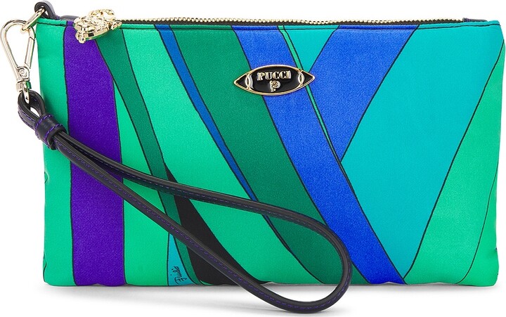 Emilio Pucci Pouch in Dark Green