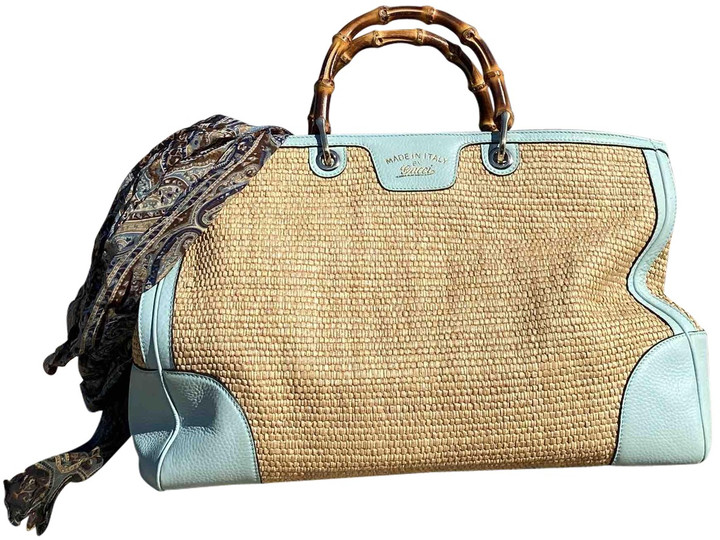 gucci rattan bag