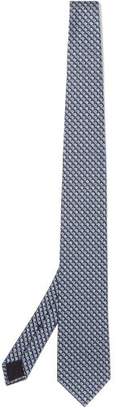 Gucci Retro Logo Jacquard Silk Tie - Mens - Blue Multi