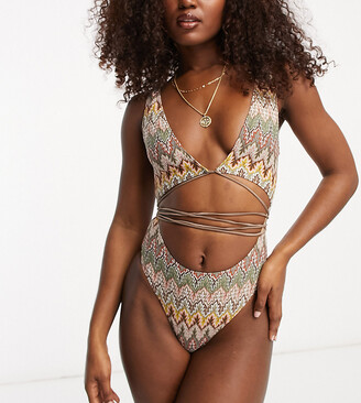 Strapless Bustier Onepiece Swimsuit OR Bodysuit in Cream Crinkle -   Canada