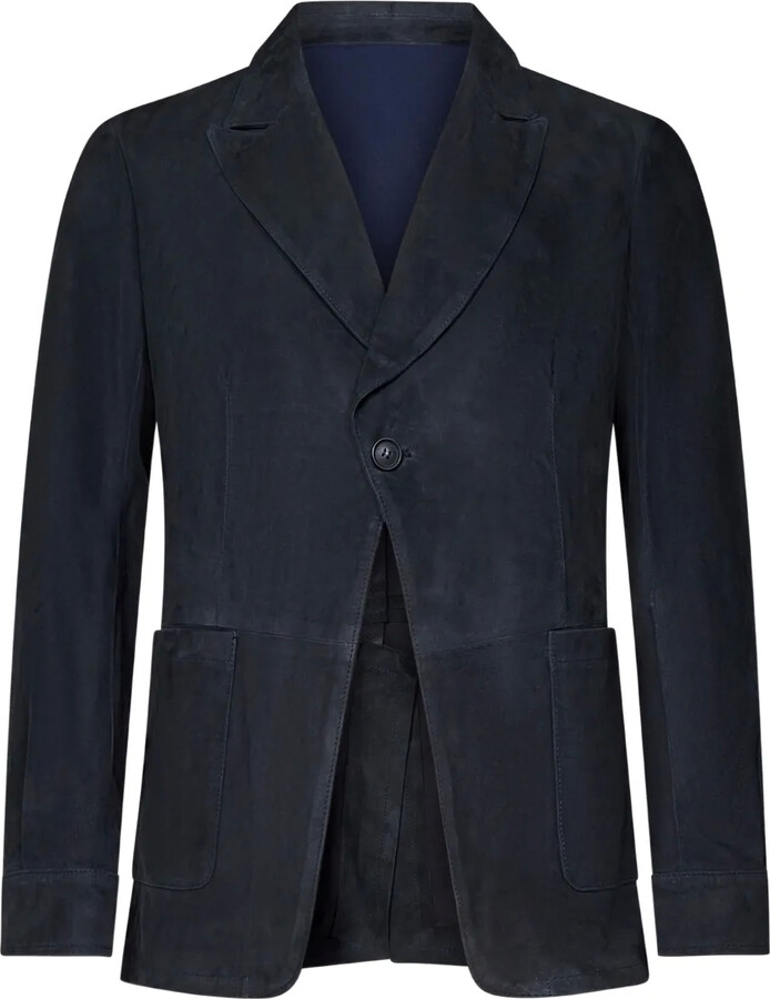FRANZESE COLLECTION Suede Blazer