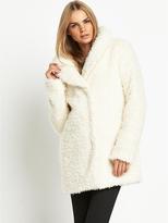 Thumbnail for your product : Love Label Teddy Bear Faux Fur Coat
