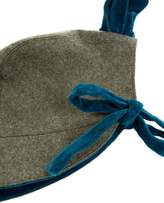 Thumbnail for your product : Oscar de la Renta Girls' Velvet Bow-Accented Bonnet