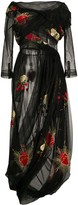 Thumbnail for your product : Simone Rocha Embroidered Tulle Overlay Dress