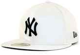 Thumbnail for your product : New Era Kids' New York Yankees White and Black 59FIFTY Cap