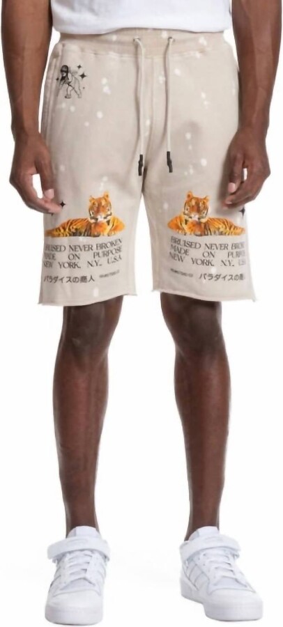 PRPS Feline Shorts In Oatmeal