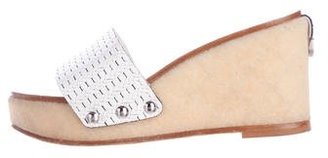 Chanel Platform Wedge CC Slide Sandals