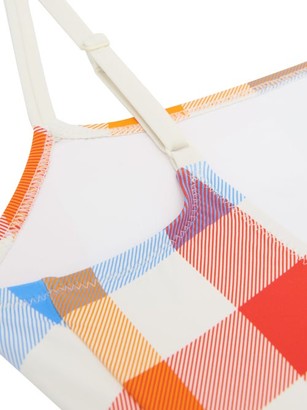Solid & Striped The Nina Gingham Belted Swimsuit - Multi